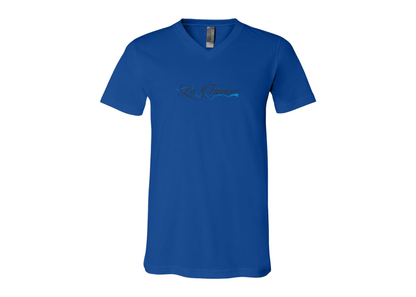 La Tamise Logo BELLA  CANVAS - Jersey V-Neck T-Shirt