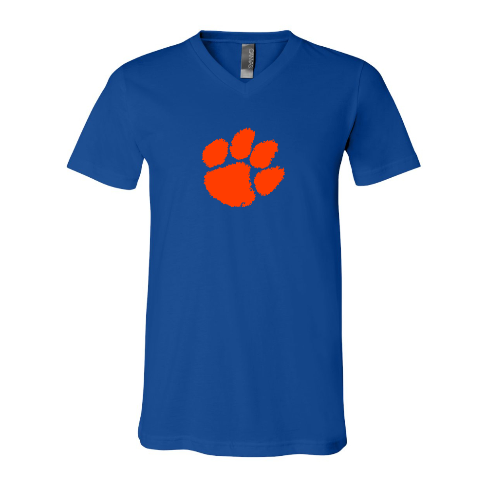 Clemson Tigers  BELLA  CANVAS - Jersey V-Neck T-Shirt