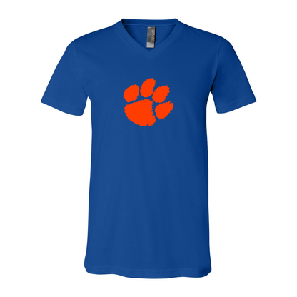 Clemson Tigers  BELLA  CANVAS - Jersey V-Neck T-Shirt