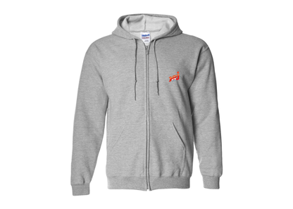 Men's NRJ 12 Logo Gildan  Heavy Blend Full Zip Hooded Sweatshirt