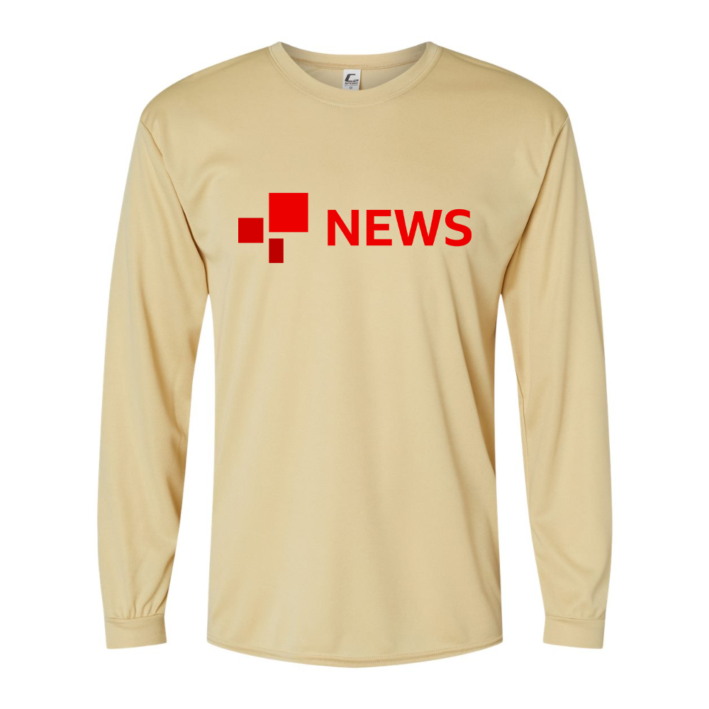Men's  BBC News  Performance Long Sleeve T-Shirt