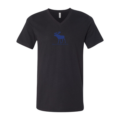 Abercrombie & Fitch Moose Logo BELLA  CANVAS - Jersey V-Neck T-Shirt