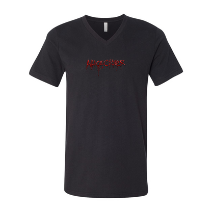 Alice Cooper Logo BELLA  CANVAS - Jersey V-Neck T-Shirt