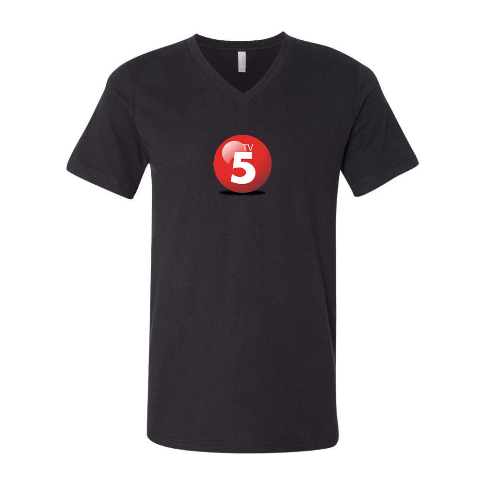 ABC TV5 Logo BELLA  CANVAS - Jersey V-Neck T-Shirt