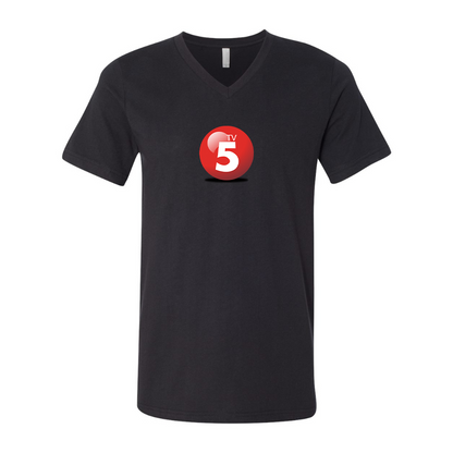 ABC TV5 Logo BELLA  CANVAS - Jersey V-Neck T-Shirt