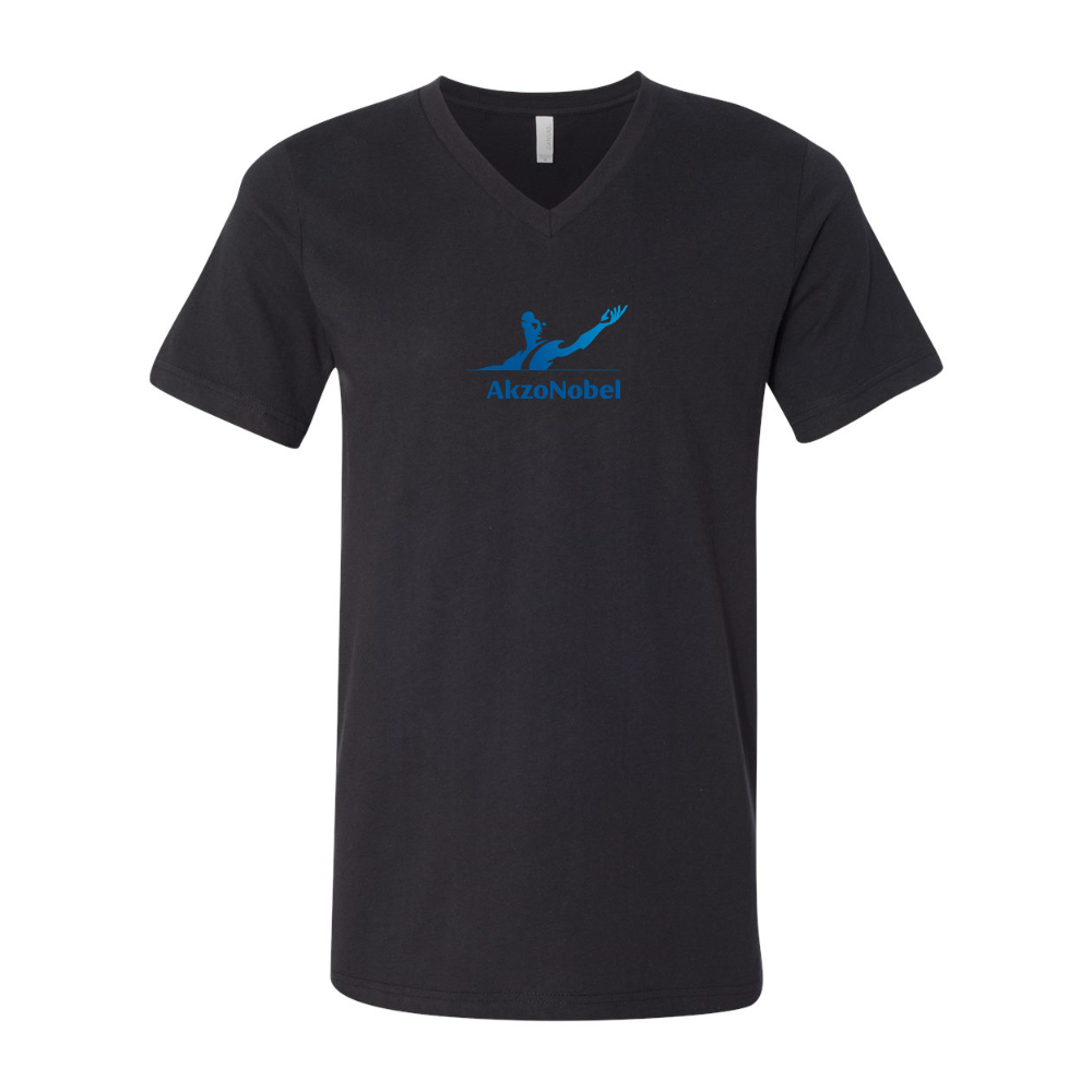 AkzoNobel Logo BELLA  CANVAS - Jersey V-Neck T-Shirt