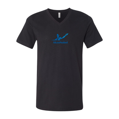AkzoNobel Logo BELLA  CANVAS - Jersey V-Neck T-Shirt