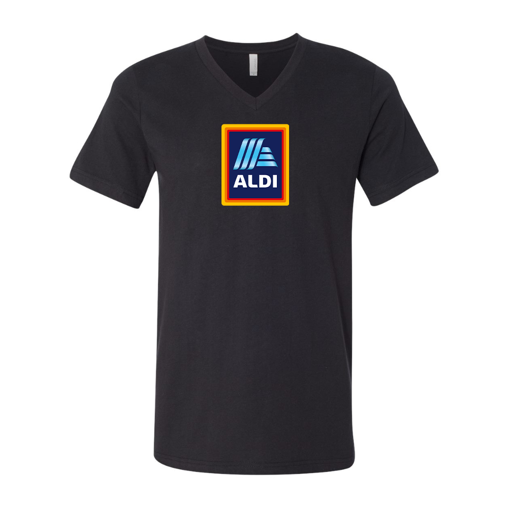 Aldi Logo BELLA  CANVAS - Jersey V-Neck T-Shirt