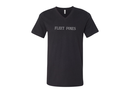 Fleet Foxes Logo BELLA  CANVAS - Jersey V-Neck T-Shirt