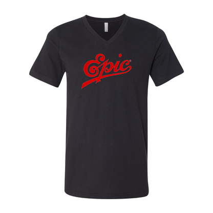 Epic Records BELLA  CANVAS - Jersey V-Neck T-Shirt