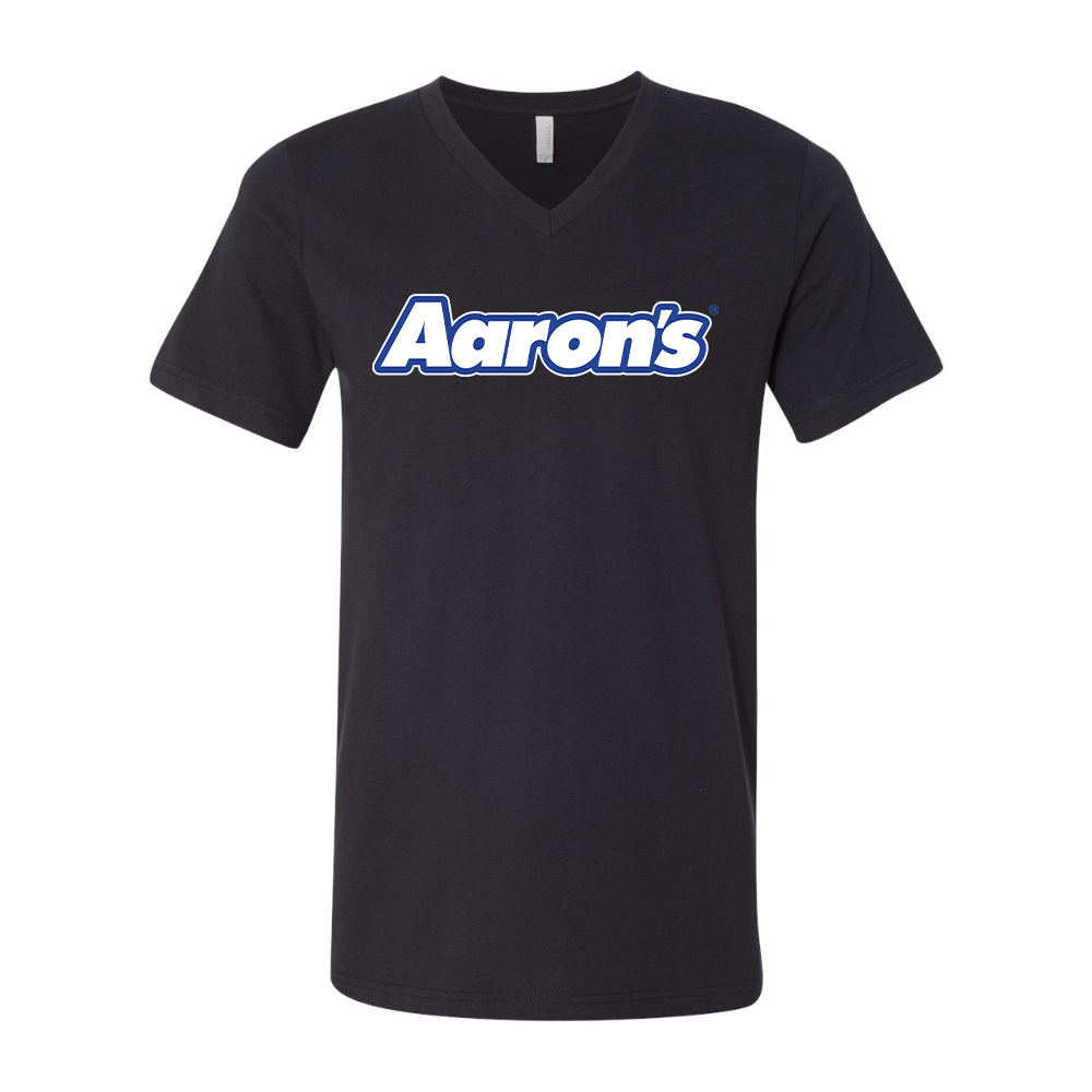 Aaron_s Logo BELLA  CANVAS - Jersey V-Neck T-Shirt
