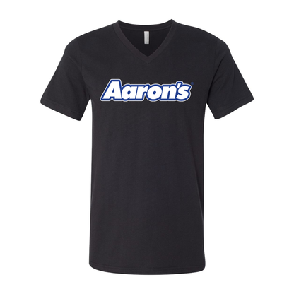Aaron_s Logo BELLA  CANVAS - Jersey V-Neck T-Shirt