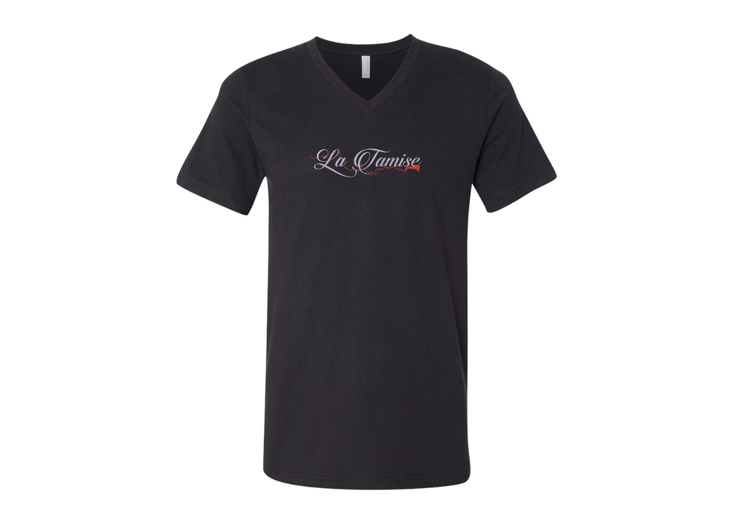 La Tamise Logo BELLA  CANVAS - Jersey V-Neck T-Shirt