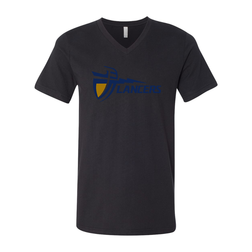 California Baptist Lancers BELLA  CANVAS - Jersey V-Neck T-Shirt