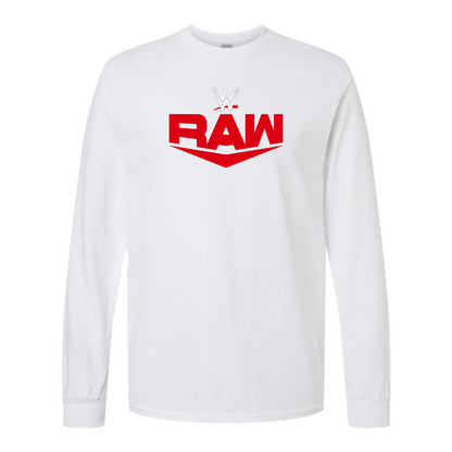 Men's  WWE Raw  Gildan Heavy Cotton Long Sleeve T-Shirt
