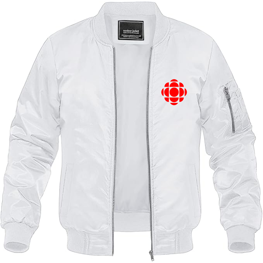 Men's CBC Logo Lightweight Bomber Jacket Windbreaker Softshell Varsity Jacket Coat