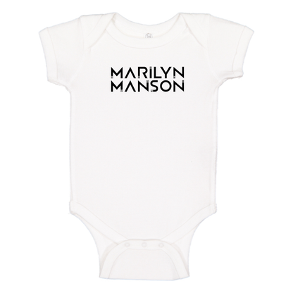 Marilyn Manson Logo Baby Onesie Romper