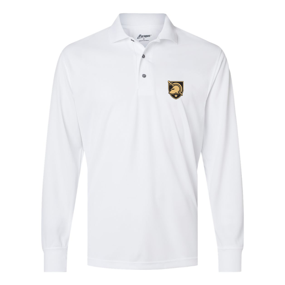 Men's  Army Black Knights Paragon Prescott Long Sleeve Polo