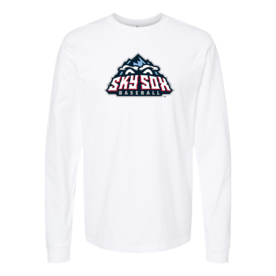 Men's Colorado Springs Sky Sox  Logo Cotton Long Sleeve T-Shirt