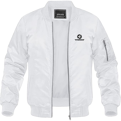 Men's Trabant Logo Lightweight Bomber Jacket Windbreaker Softshell Varsity Jacket Coat