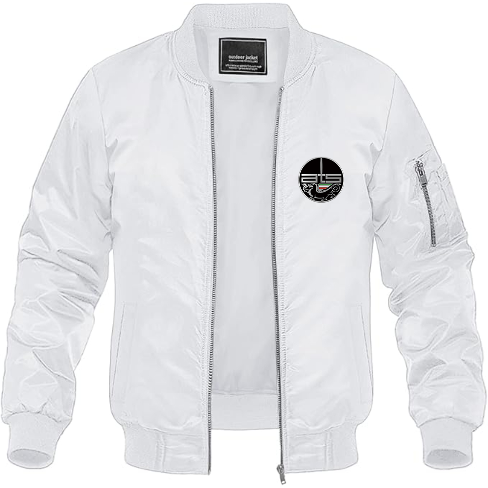 Men's Automobili Turismo e Sport Logo Lightweight Bomber Jacket Windbreaker Softshell Varsity Jacket Coat