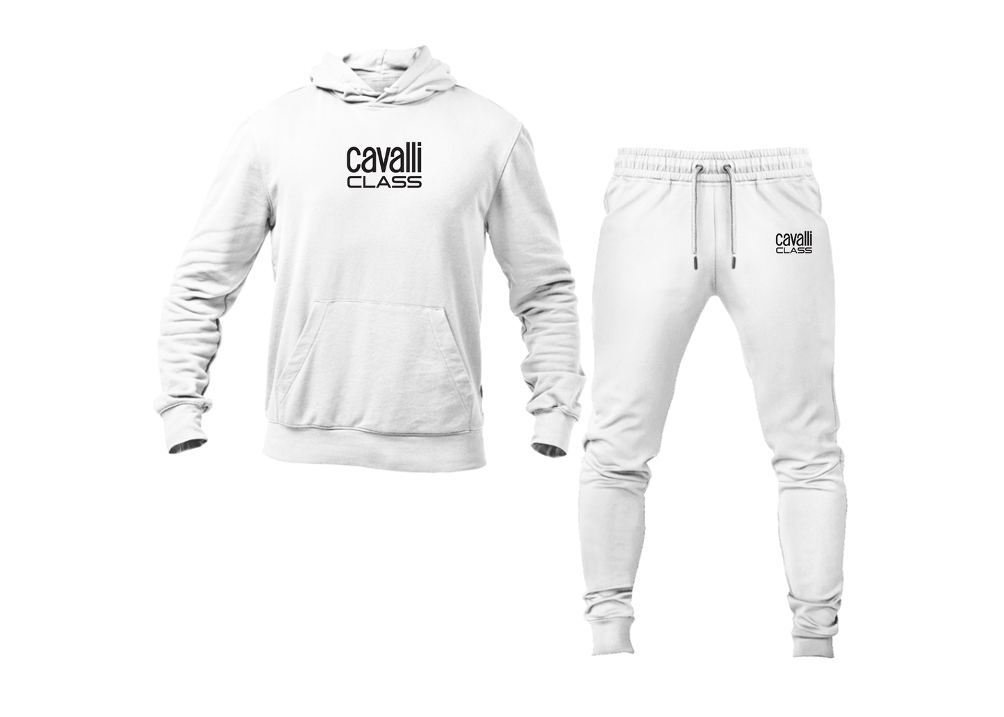 Men's Cavalli Class Logo Hoodie Joggers Set