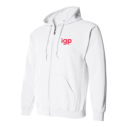 Men's Indian Gifts Portal Logo Zipper Hoodie