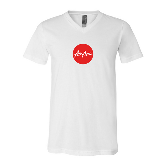 Air Asia Logo BELLA  CANVAS - Jersey V-Neck T-Shirt