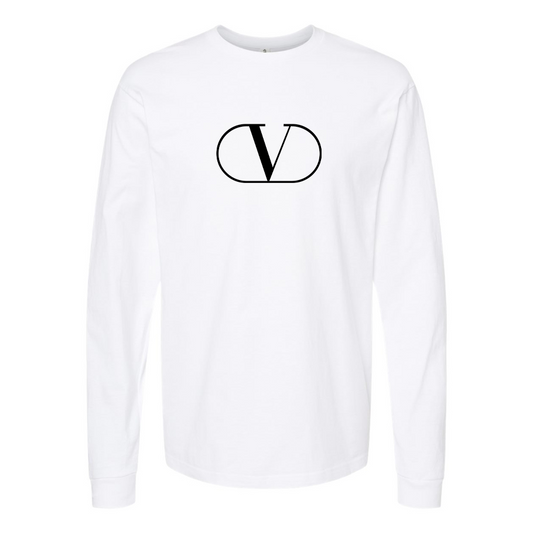 Youth Valentino Symbol Cotton Long Sleeve T-Shirt