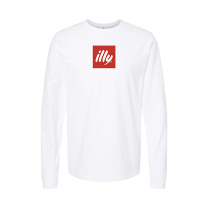 Youth Illy Logo Cotton Long Sleeve T-Shirt