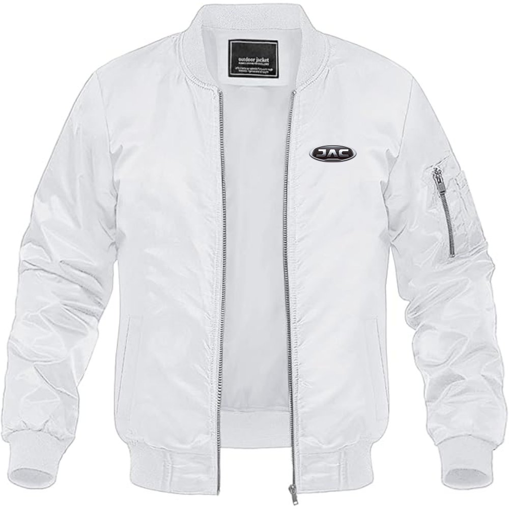 Men's JAC Logo Lightweight Bomber Jacket Windbreaker Softshell Varsity Jacket Coat