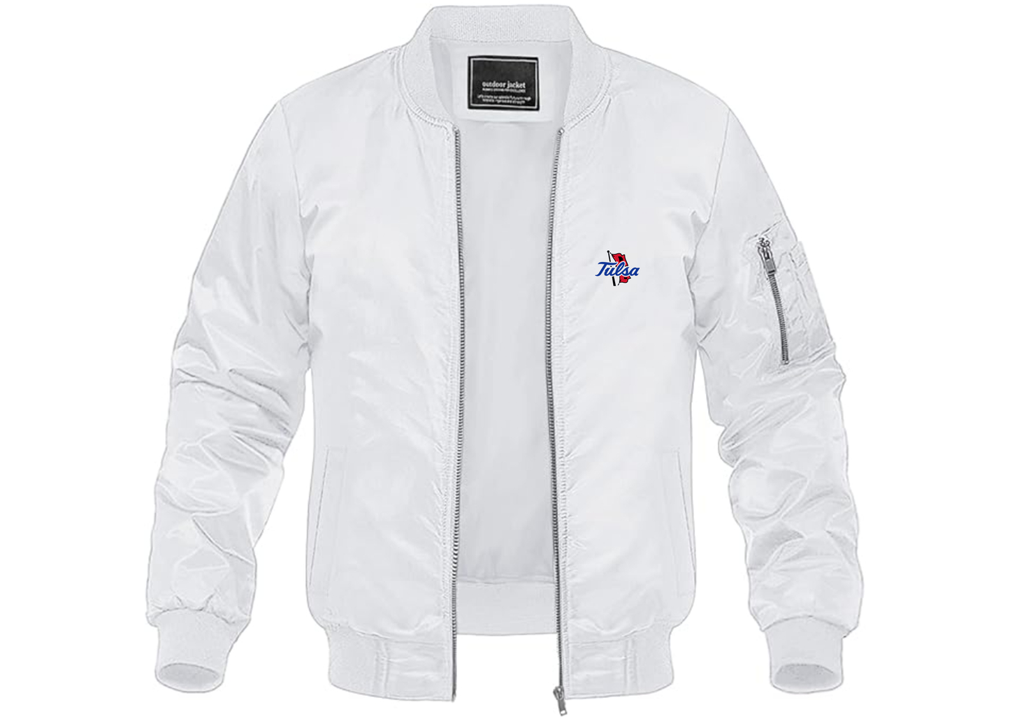 Men's Tulsa Golden Hurricane Lightweight Bomber Jacket Windbreaker Softshell Varsity Jacket Coat