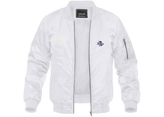 Men's Tulsa Golden Hurricane Lightweight Bomber Jacket Windbreaker Softshell Varsity Jacket Coat