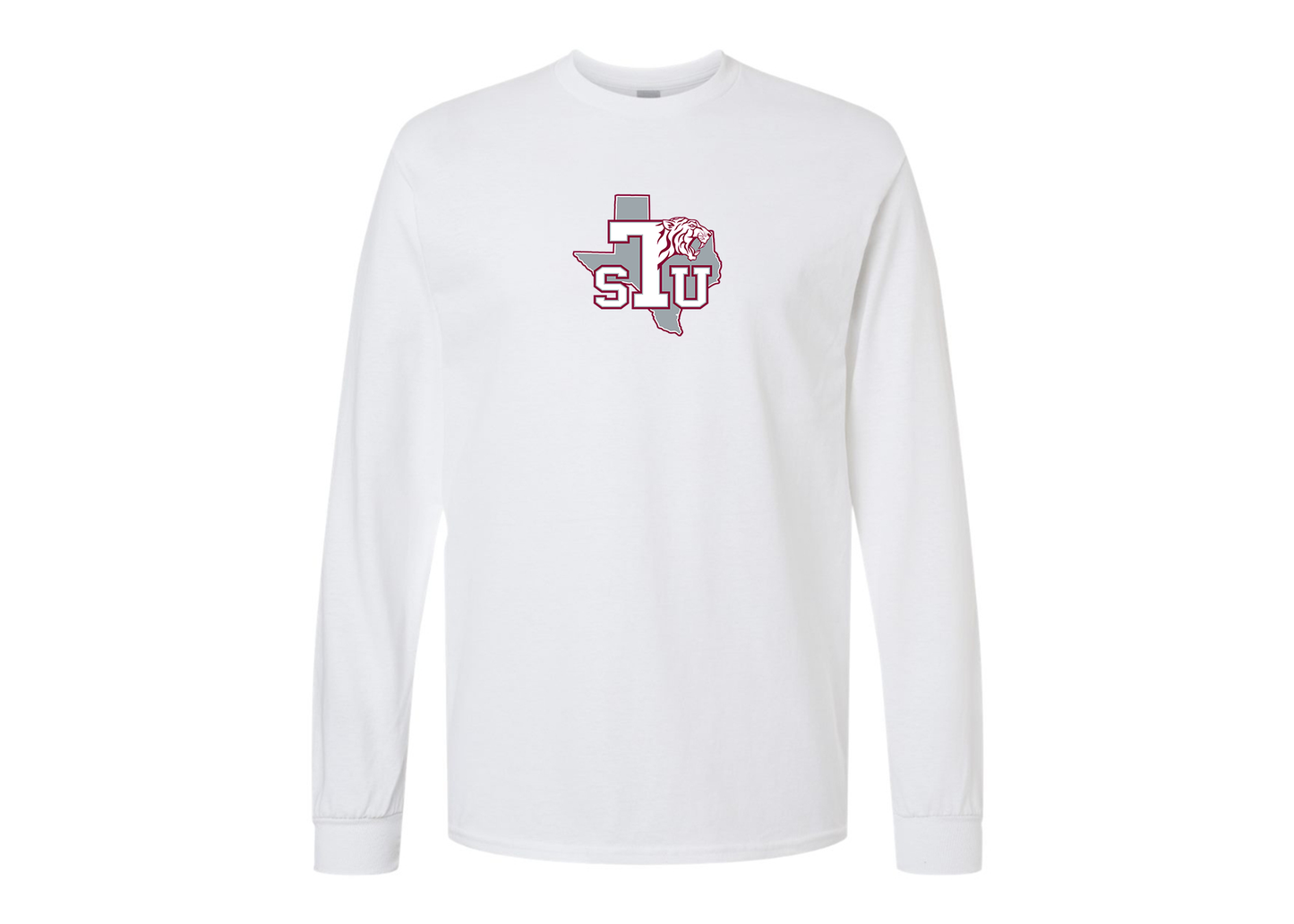 Men's Texas Southern Tigers Gildan Heavy Cotton Long Sleeve T-Shirt