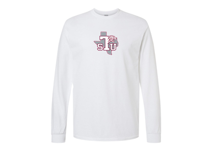 Men's Texas Southern Tigers Gildan Heavy Cotton Long Sleeve T-Shirt