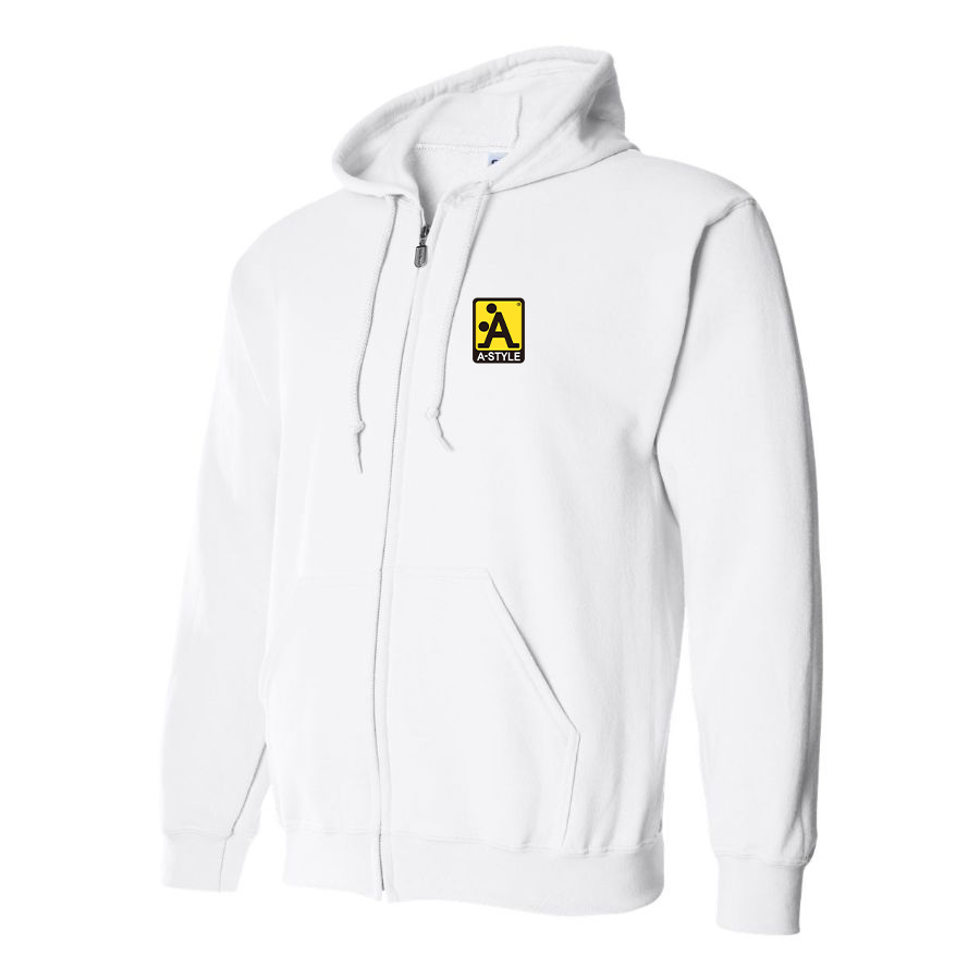 Men's A Style Logo Zipper Hoodie
