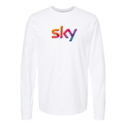 Men's Sky Logo Long Sleeve T-Shirt