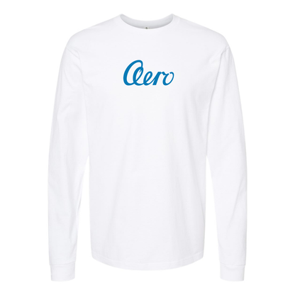 Men's Aero   Logo Cotton Long Sleeve T-Shirt