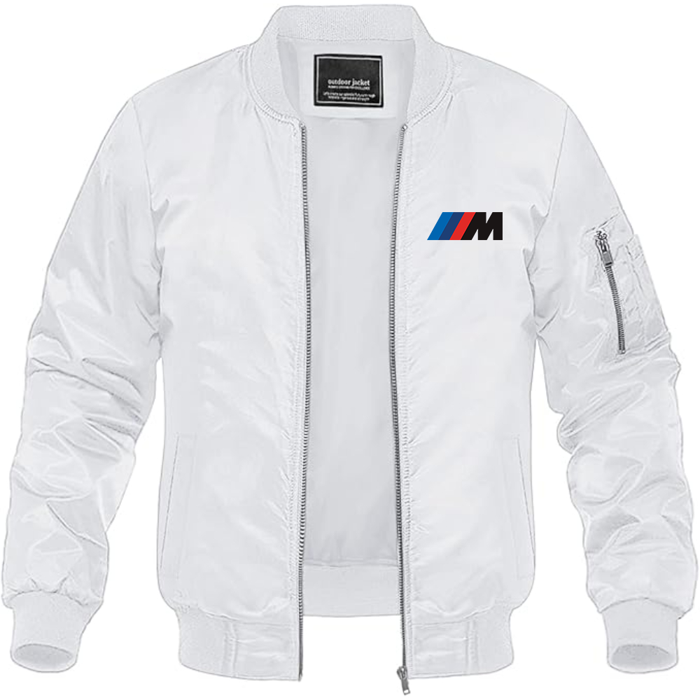BMW M Logo Lightweight Bomber Jacket Windbreaker Softshell Varsity Jacket Coat (Copy)