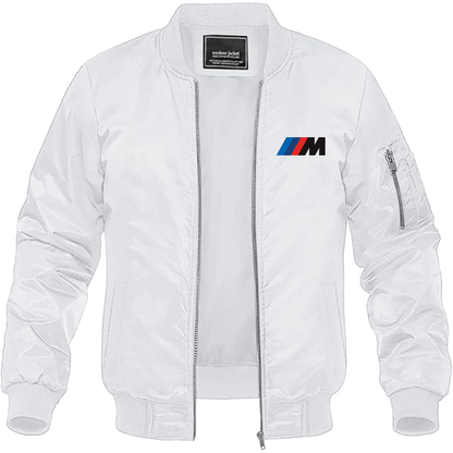 BMW M Logo Lightweight Bomber Jacket Windbreaker Softshell Varsity Jacket Coat (Copy)