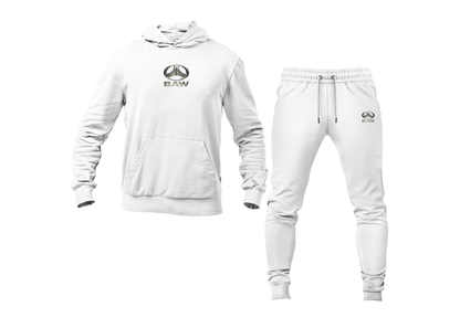 Men's Beijing Automobile Works Logo Hoodie Joggers Set