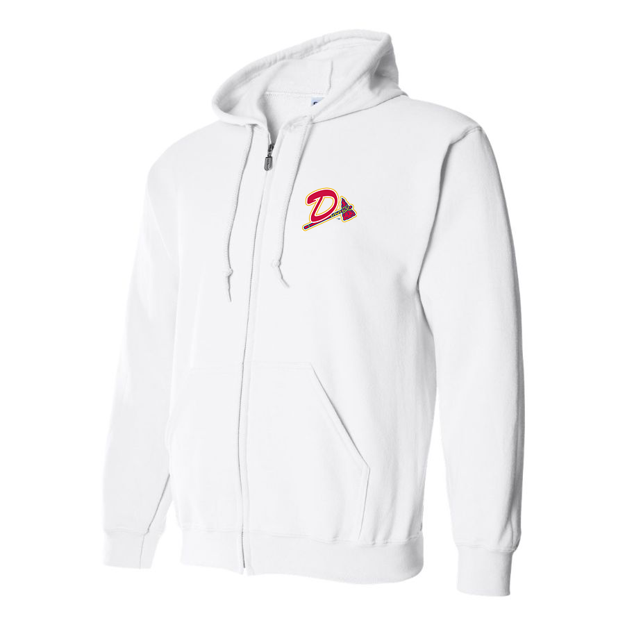 Men's Danville Braves Logo Zipper Hoodie