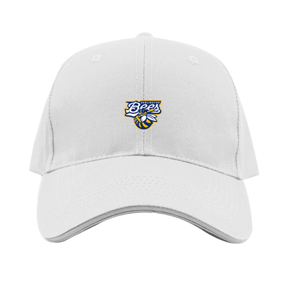 Burlington Bees   Logo  Dad Baseball Cap Hat
