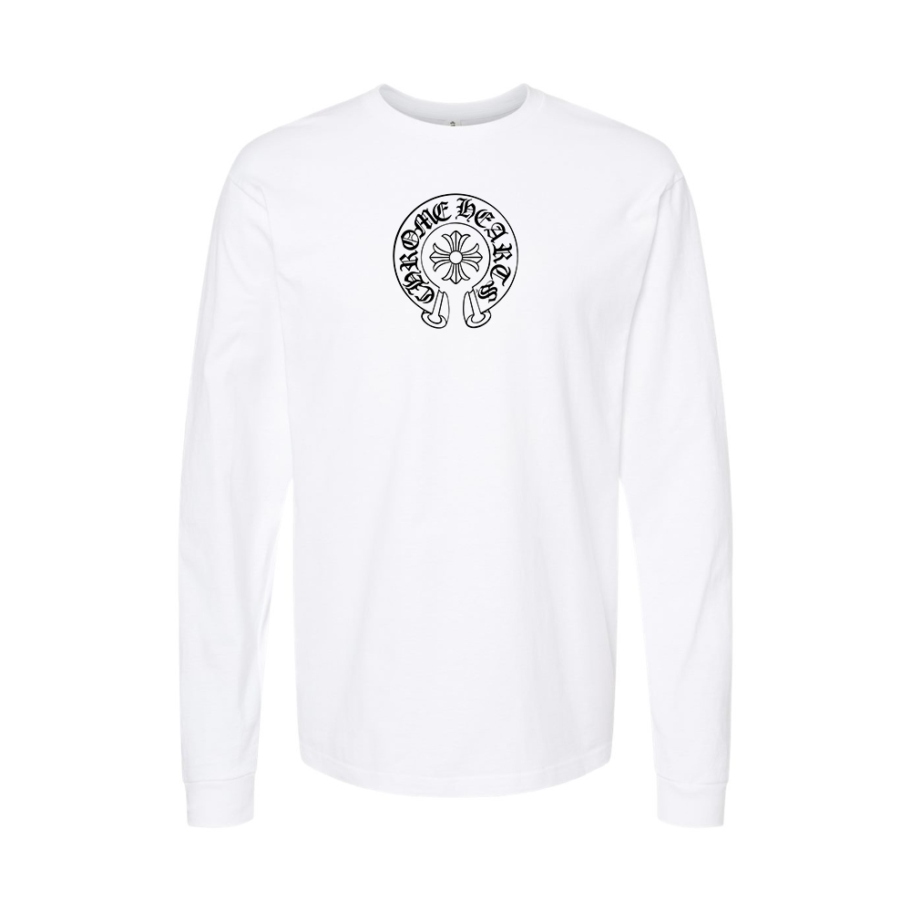 Men's Chrome Hearts Logo Long Sleeve T-Shirt