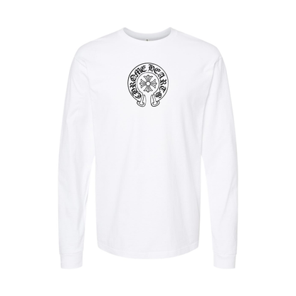 Men's Chrome Hearts Logo Long Sleeve T-Shirt
