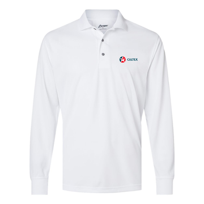 Men's Caltex Gas Station  Paragon Prescott Long Sleeve Polo