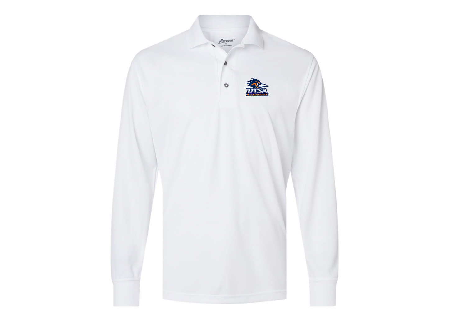 Men's Texas SA Roadrunners Paragon Prescott Long Sleeve Polo