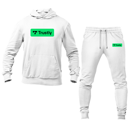 Men's Trustly Horizontal Logo Hoodie Joggers Set