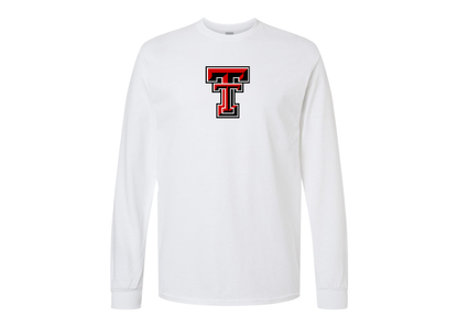 Men's Texas Tech Red Raiders Gildan Heavy Cotton Long Sleeve T-Shirt