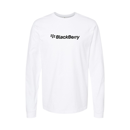 Youth Blackberry Logo Cotton Long Sleeve T-Shirt